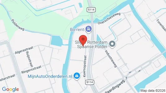 Commercial properties for sale i Rotterdam Overschie - kort over placeringen