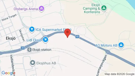 Liikekiinteistöt Myynnissä i Eksjö - Kuva Google Street Viewstä