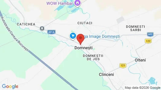 Teollisuuskiinteistöt Vuokrattavana i Domneşti - kort over placeringen