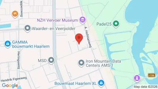 Commercial properties for rent i Haarlem - kort over placeringen