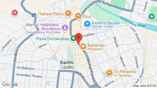 Nieruchomości komercyjne Do wynajęcia i Xanthi - kort over placeringen