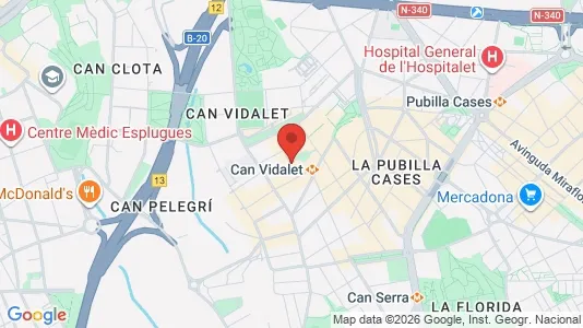 Commercial properties for sale i Cornellà de Llobregat - kort over placeringen