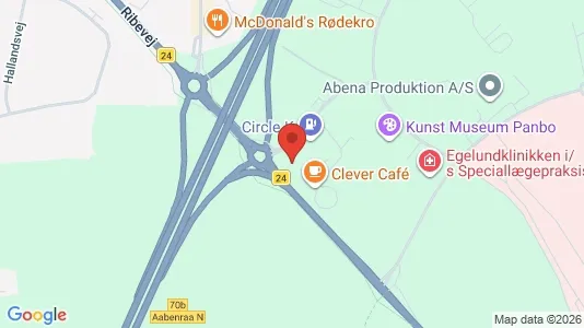 Teollisuuskiinteistöt Vuokrattavana i Aabenraa - kort over placeringen