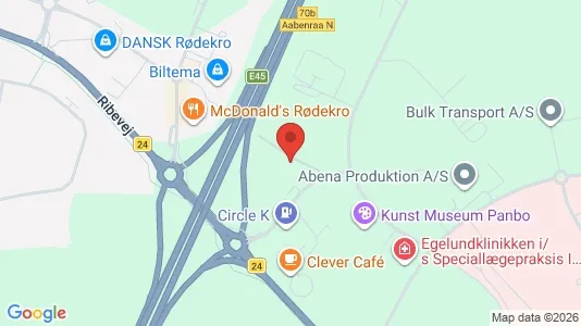 Commercial properties for sale i Aabenraa - kort over placeringen