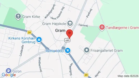 Bedrijfsruimtes te koop i Gram - kort over placeringen