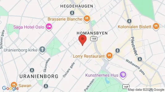 Büros zur Miete i Oslo Frogner – Foto von Google Street View