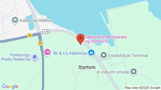 Commercial properties for sale i Aabenraa - kort over placeringen