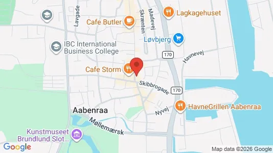 Commercial properties for sale i Aabenraa - kort over placeringen