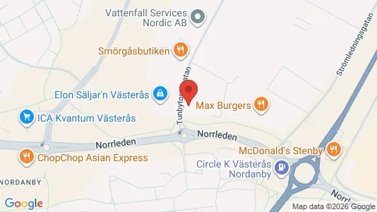 Kontorlokaler til leje i Västerås - Foto fra Google Street View