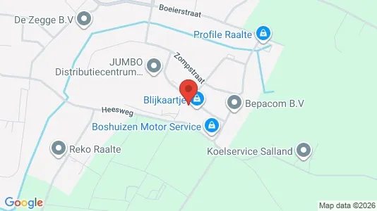 Commercial properties for rent i Raalte - kort over placeringen