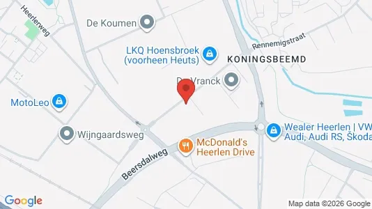 Commercial properties for rent i Heerlen - kort over placeringen