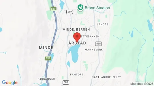 Butikslejemål til leje i Bergen Årstad - Foto fra Google Street View