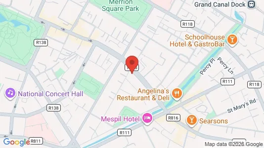 Office spaces for sale i Dublin 2 - kort over placeringen