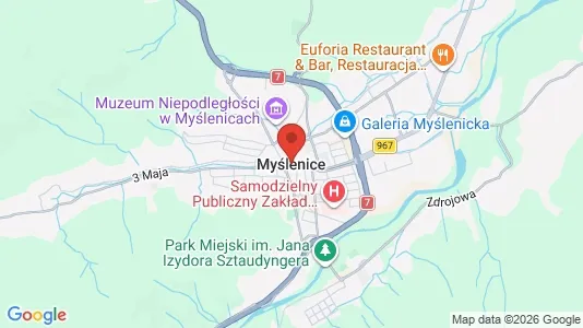 Espacios de oficina En alquiler i Myślenicki - Foto de Google Street View