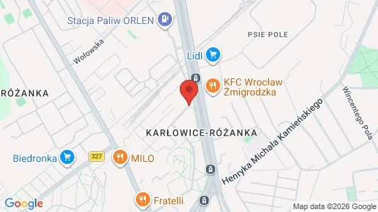 Espacios de oficina En alquiler i Wrocław - kort over placeringen