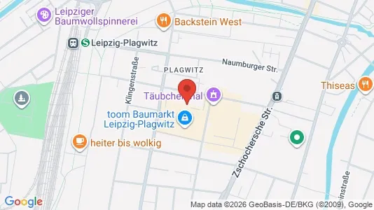 Kontorslokaler för uthyrning i Leipzig - kort over placeringen