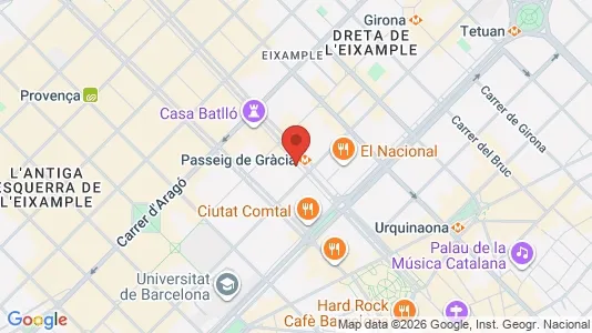 Toimistotilat Vuokrattavana i Barcelona Eixample - Kuva Google Street Viewstä