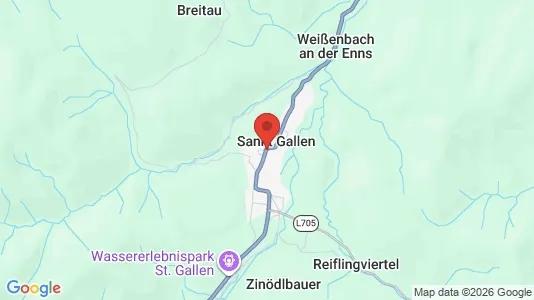 Gewerbeflächen zur Miete i Sankt Gallen - kort over placeringen