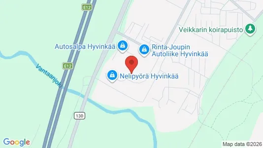 Office spaces for rent i Hyvinkää - kort over placeringen