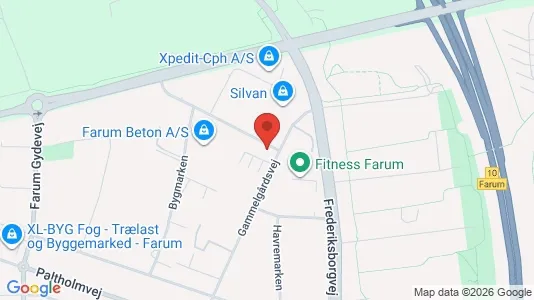 Warehouses for sale i Farum - kort over placeringen