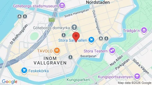 Lokaler til leje i Gøteborg Centrum - kort over placeringen