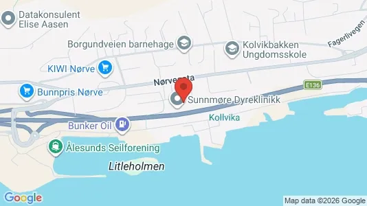 Kontorer til leie i Ålesund - kort over placeringen