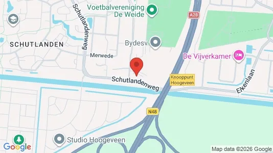Kontorer til leie i Hoogeveen - kort over placeringen