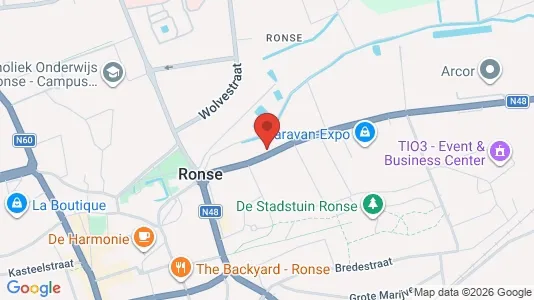Gewerbeflächen zur Miete i Ronse - kort over placeringen