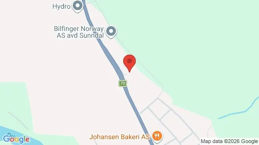 Lokaler til leje i Sunndal - kort over placeringen