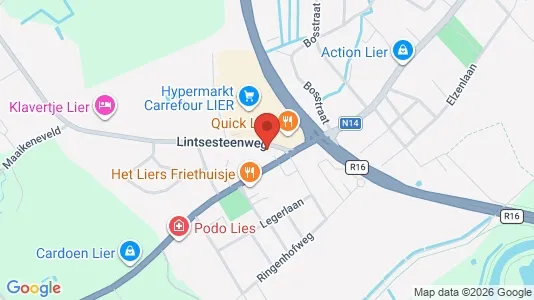 Commercial properties for rent i Lier - kort over placeringen