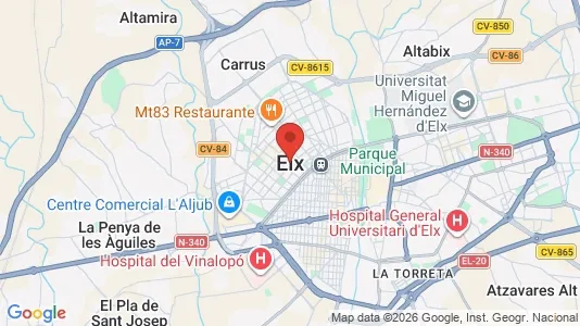 Værkstedslokaler til leje i Elche/Elx - Foto fra Google Street View