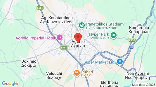 Kontorslokaler för uthyrning i Agrinio – Foto från Google Street View