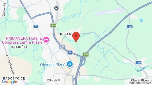 Lokaler til leie i Plzeň-město - kort over placeringen