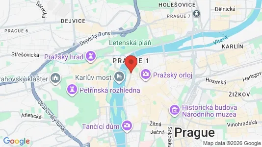 Commercial properties for rent i Prague 1 - kort over placeringen