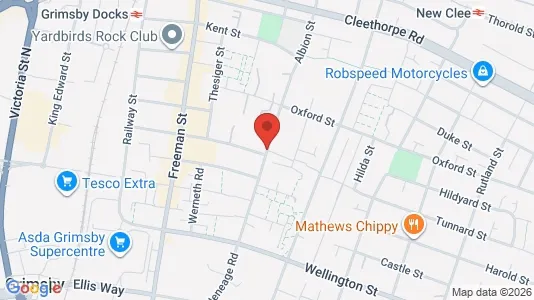 Commercial properties for sale i Grimsby - South Humberside - kort over placeringen