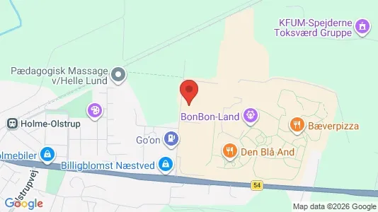 Industrial properties for sale i Holmegaard - kort over placeringen