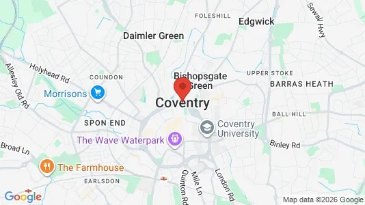 Butikslejemål til leje i Coventry - West Midlands - Foto fra Google Street View