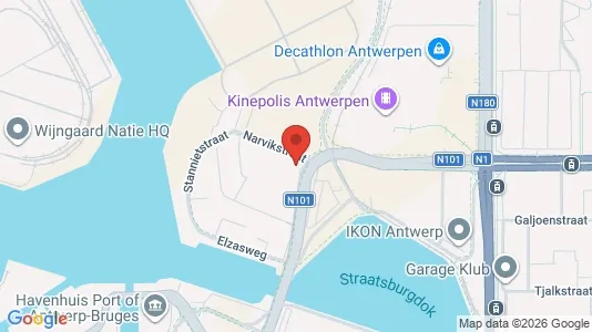 Kontorer til leie i Stad Antwerp – Bilde fra Google Street View