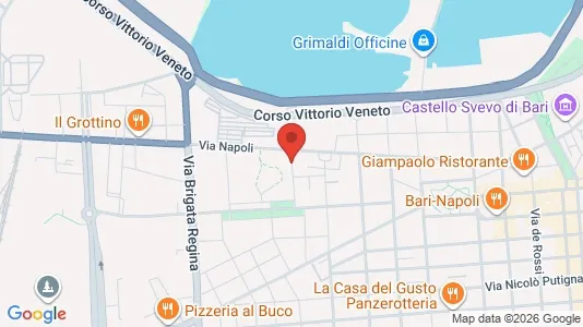Propiedades comerciales En venta i Bari - kort over placeringen