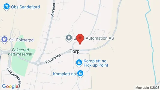 Kontorlokaler til leje i Sandefjord - kort over placeringen