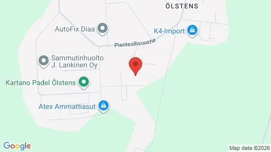 Lagerlokaler för uthyrning i Borgå - kort over placeringen