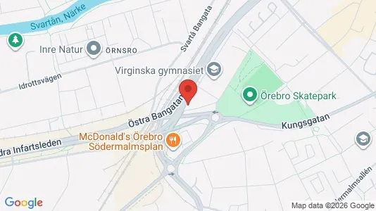 Kontorlokaler til leje i Örebro - kort over placeringen
