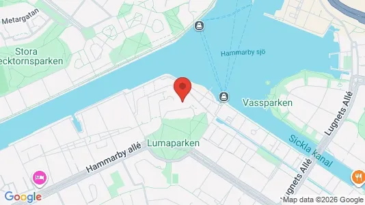 Toimistotilat Vuokrattavana i Hammarbyhamnen - kort over placeringen