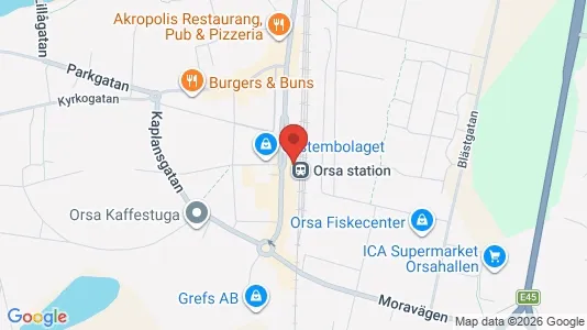 Bedrijfsruimtes te koop i Orsa - Foto uit Google Street View