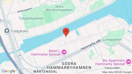 Kontorlokaler til leje i Hammarbyhamnen - Foto fra Google Street View