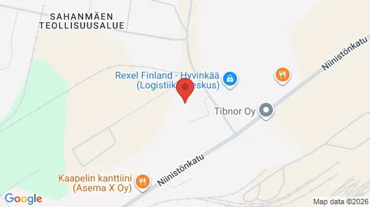 Kontorlokaler til leje i Hyvinkää - kort over placeringen