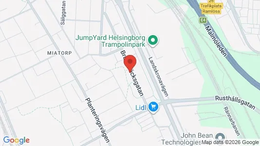 Lagerlokaler til leje i Helsingborg - Foto fra Google Street View