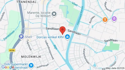 Coworking spaces for rent i Katwijk - kort over placeringen