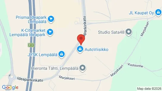 Industrial properties for rent i Lempäälä - kort over placeringen