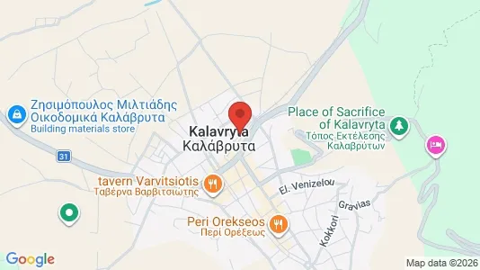 Commercial properties for sale i Kalavryta - kort over placeringen